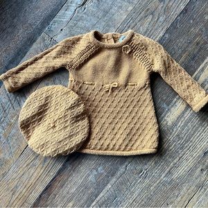 Rachel Zoe Infant Sweater Dress and Beret